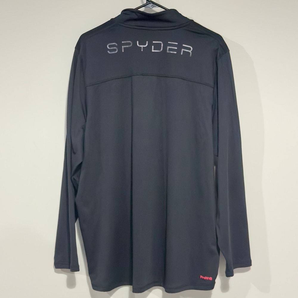 Spyder Active Men's Quarter Zip Long Sleeve‎ Athletic Fit Shirt XL Performance - Picture 10 of 16